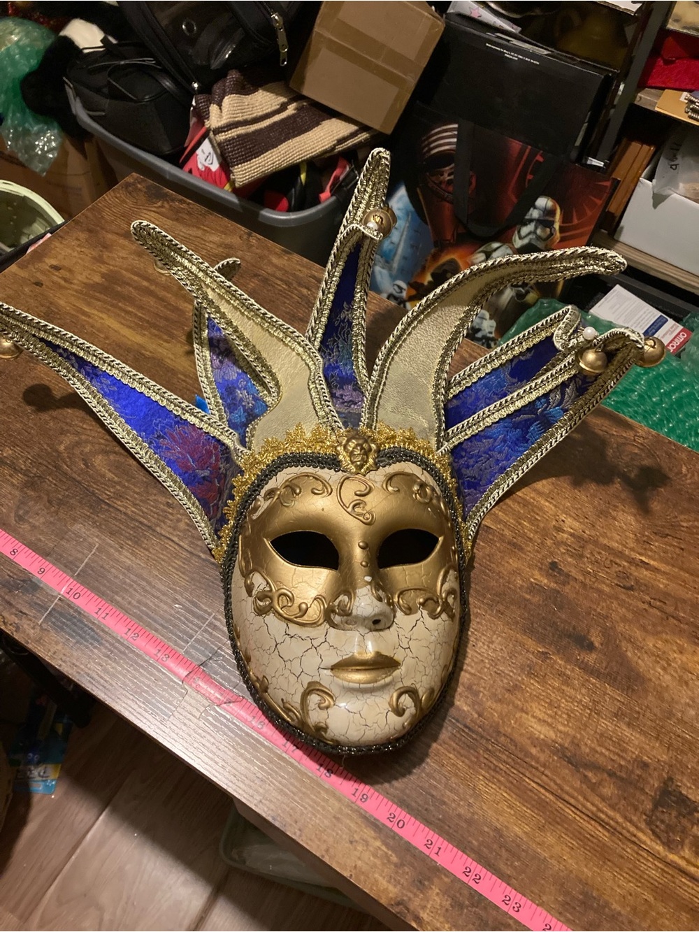 Venetian masquerade jester full face mask